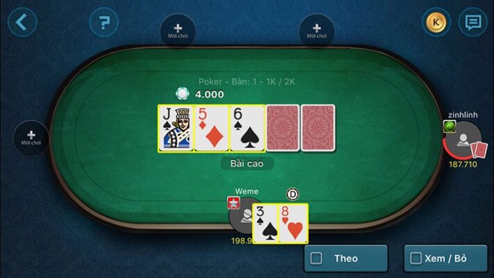 Chiến thuật chơi poker tại sàn uk88