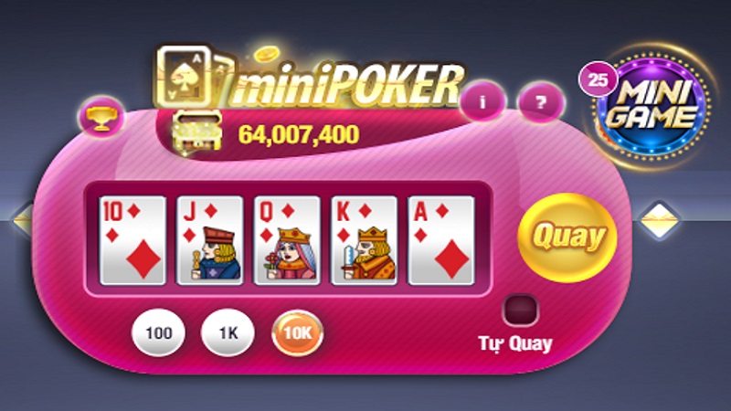 Hướng dẫn chi tiết cách chơi mini poker nổ hũ uk88 đơn giản 