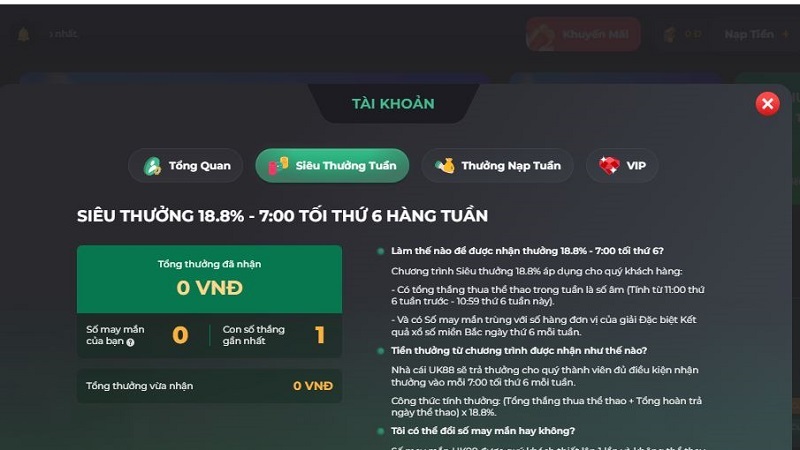 Nạp rút tiền nhanh chóng