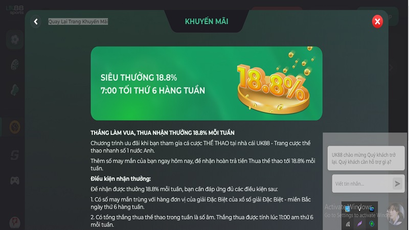 Tặng khuyến mãi 20% cho lần nạp tiếp theo