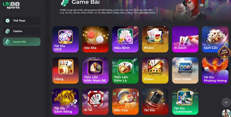 game bài Liêng UK88