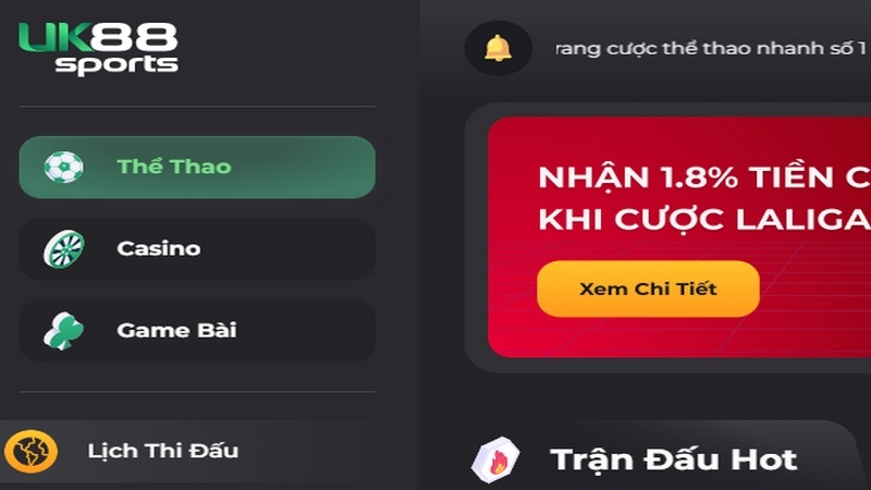 cá cược Thể thao Bóng đá UK88